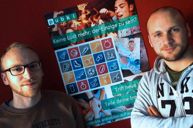 Steffen Waidele (links) und Lukas Fise...die Internetplattform Pubki gegrndet.  | Foto: privat