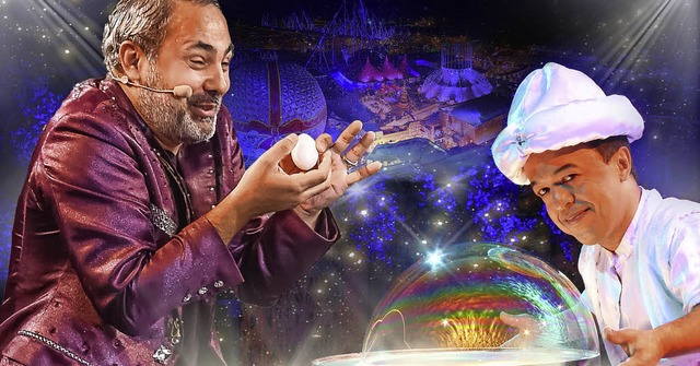 Gemeinsam in einer Show: Zauberer Oguz... Seifenblasenknstler Hammou Bensalah.  | Foto: Europa-Park