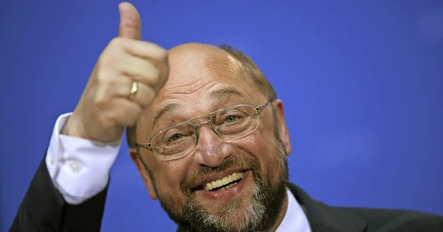 Merkels Gegner steht fest: Es ist Martin Schulz  | Foto: dpa