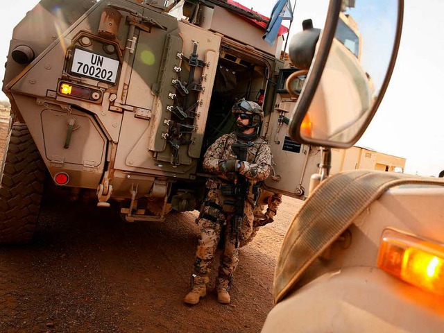 Einsatz in Afrika: Bundeswehrsoldat in Mali  | Foto: dpa