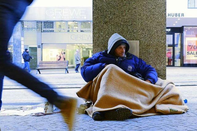 In Freiburg schlafen bei der Kälte 30 Menschen im Freien