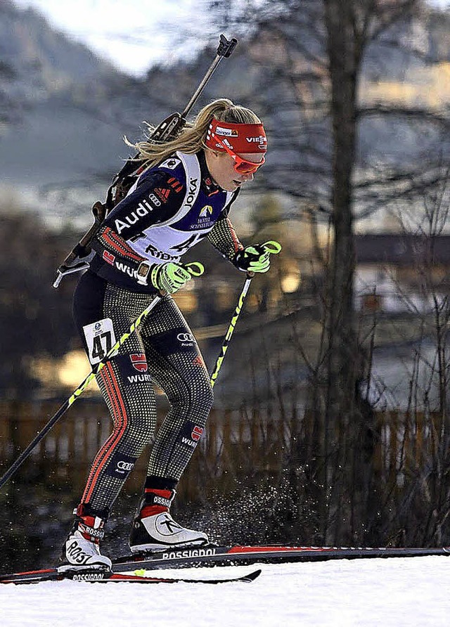 EM-Start: Annika Knoll wurde im Einzelrennen 16.  | Foto: zvg