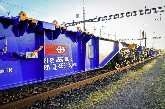 Die SBB erproben eine leisere Technik fr den Gtertransport.   | Foto: ZVG