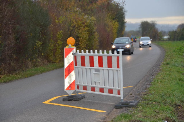 Mit solchen Einengungen zwingen Gemein...lizei Autofahrer zur Temporeduzierung.  | Foto: Victoria Langelott