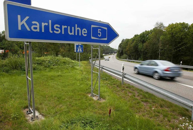 Die Autobahnauffahrt Richtung Karlsruhe war durch einen Unfall blockiert.  | Foto: Chris Heck