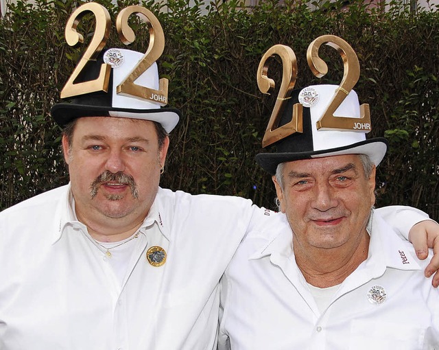 Stefan Arndt (links) und Peter Mller ...eine Institution der  Kneipenfasnacht   | Foto: Sedlak