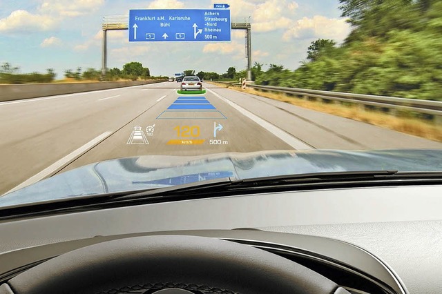 Im Head-up-Display sollen knftig Info..., wo sie fr den Fahrer wichtig sind.   | Foto: Continental