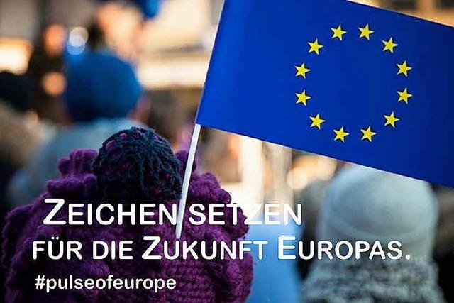 Zeichen fr Europa: Initiative Pulse of Europe ldt am Sonntag auf den Augustinerplatz ein