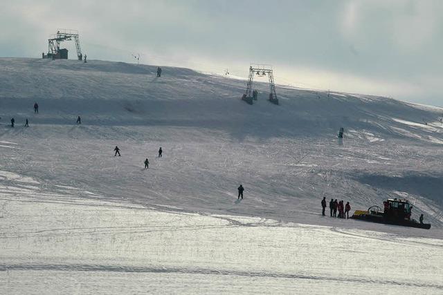 Sdbadens tiefster Skilift: Was sind schon 20 Zentimeter?