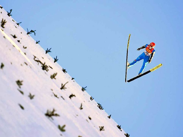 Freiburger im Anflug &#8211; Kombinier...am Freitag im sterreichischen Seefeld  | Foto: AFP