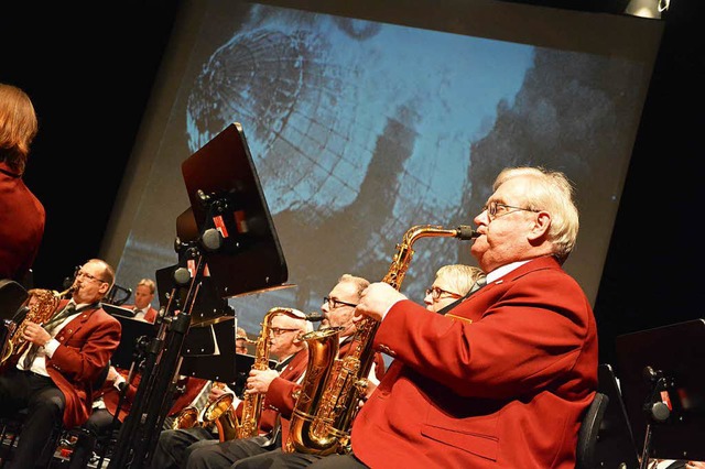 Historische Ereignisse, in Musik bers...zept der Stadtmusik beim Jahreskonzert  | Foto: Barbara Ruda