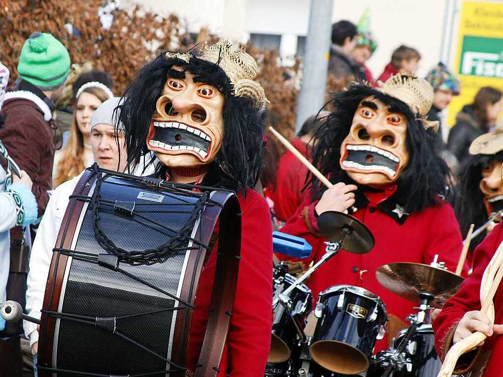 Der groe Umzug am Sonntag beim Berg-un-Tal-Treffen.