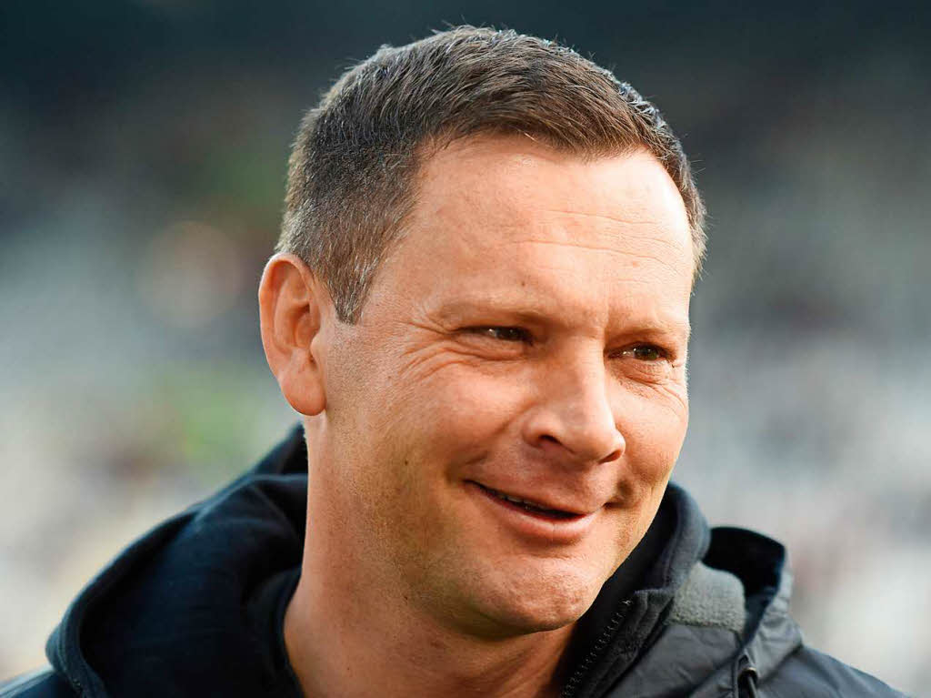 Pal Dardai freute sich sichtlich auf das Spiel.