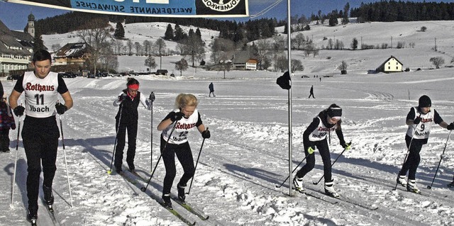 Im Langlaufparadies Ibach stehen auch ...insten schon tapfer auf ihren Brettern  | Foto: Karin Stckl-Steinebrunner