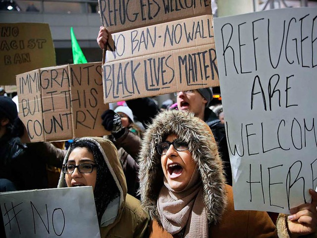 Demonstrierende in Chicago  | Foto: AFP