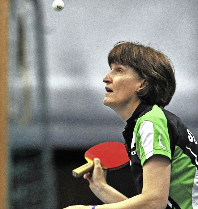 Heidi Isele gewann zwei Einzel, dennoc...TTC Schluchsee nicht zu zwei Punkten.   | Foto: Wolfgang Scheu