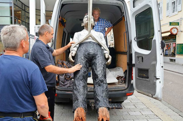 Der Lrracher Patient wird 2015 in den... Senser Platz muss restauriert werden.  | Foto: Barbara Ruda