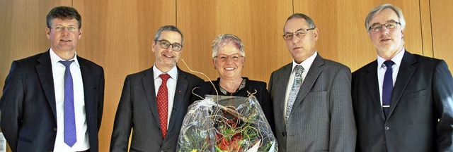 Lauter Lobreden (von links): Oliver Ma...eier, Rudolf Kothmeier, Erwin Drixler   | Foto: rob