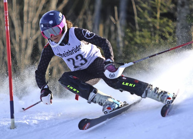 Erste im Riesenslalom, Zweite im Slalom: Ronja Wiesler   | Foto: Siegmund