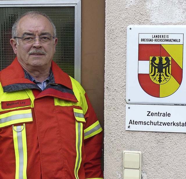 Manfred Lay betreute bis zu seinem Wec... Atemschutzwerkstatt des Landkreises.   | Foto: rinklin