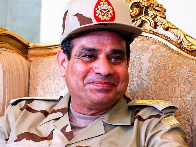 gyptens starker Mann Abdel  Fattah al...inen &#8222;fantastischen Kerl&#8220;.  | Foto: dpa