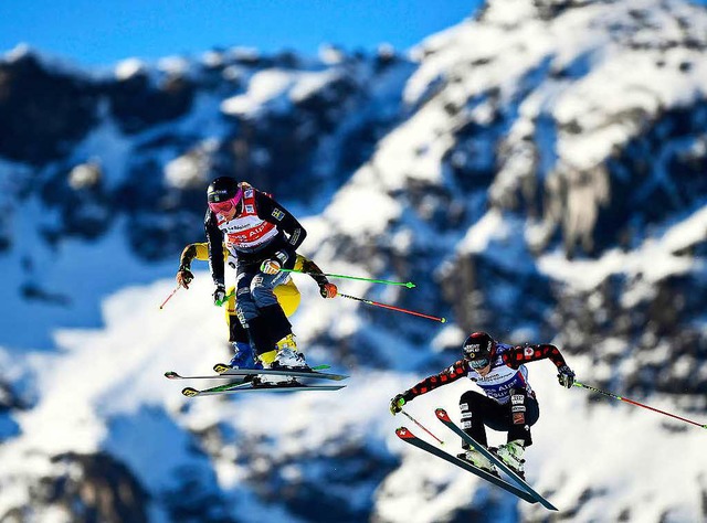 Die Skicrosser kmpfen trotz Wrme und den Weltcup. (Symbolbild)  | Foto: AFP