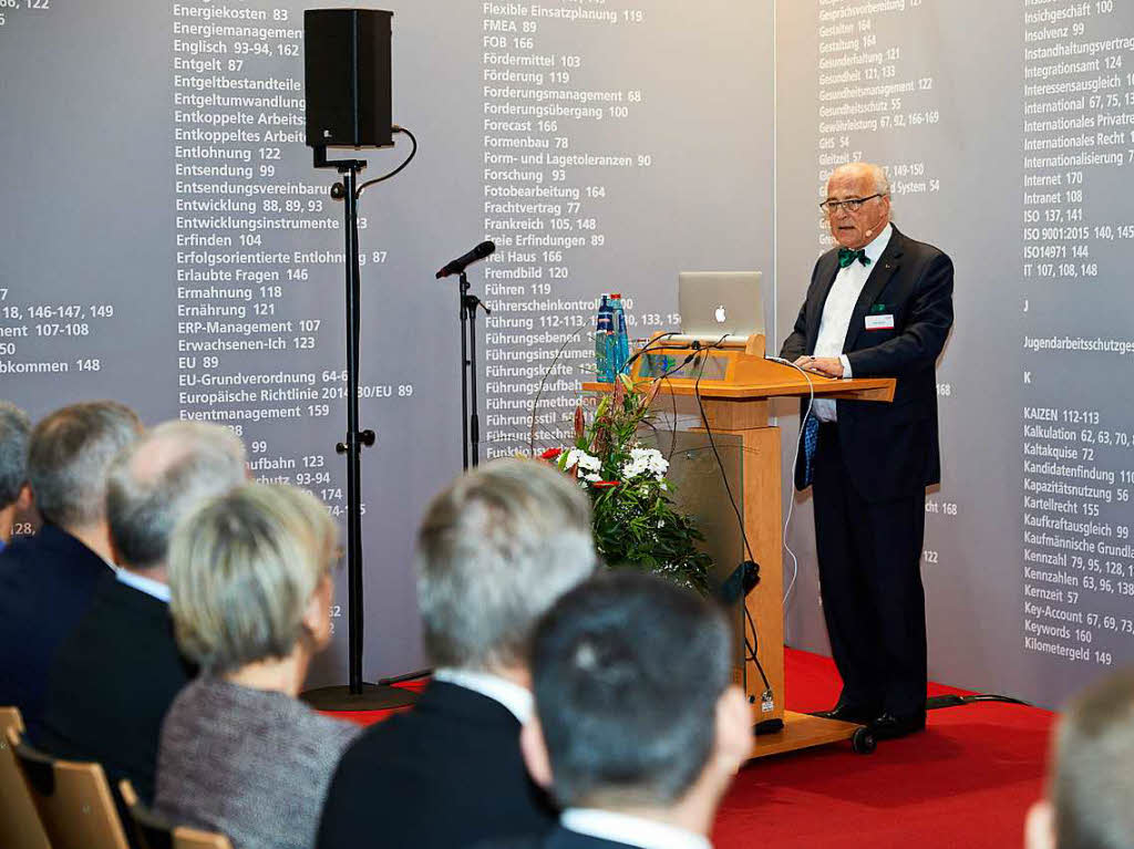 WVIB-Prsident Klaus Endress bei seiner Rede