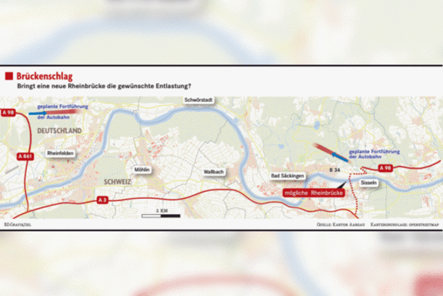 Wird eine neue Rheinbrücke bei Bad Säckingen gebaut?