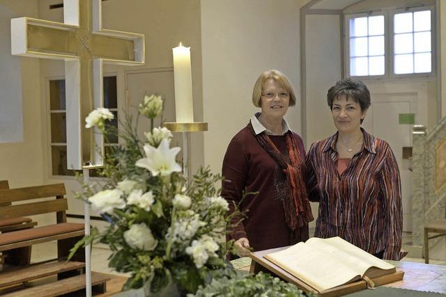 Almut Oser und Susann Woischnor bernehmen als Prdikantinnen ehrenamtlich Gottesdienste