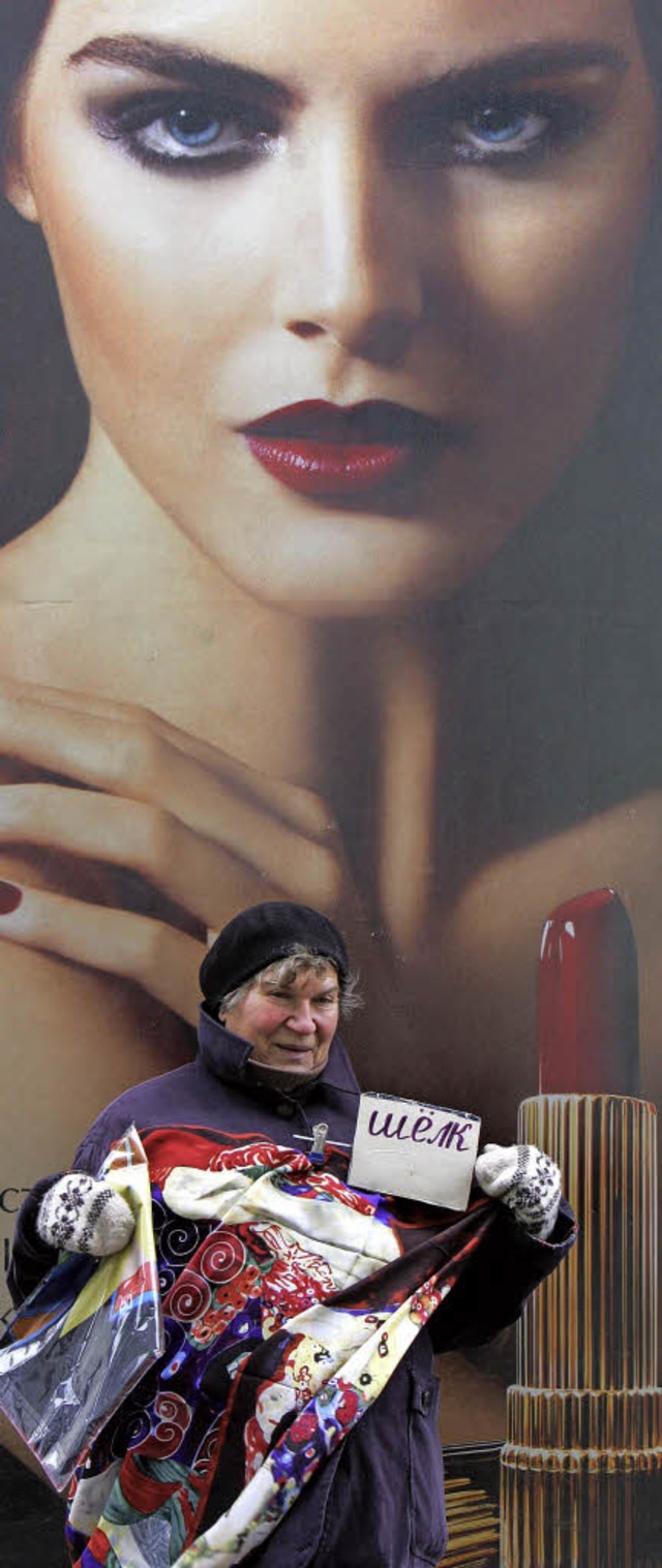 Straenhndlerin in Moskau  | Foto: AFP