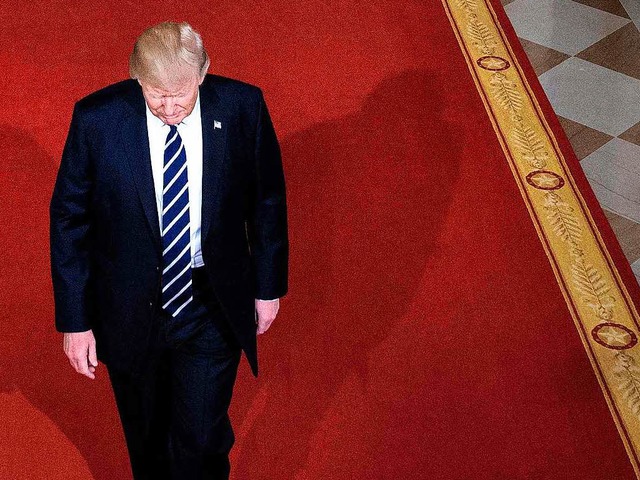 Donald Trump macht mchtig Dampf, ist ...nde doch auf den Kongress angewiesen.   | Foto: AFP