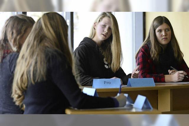Jugend debattiert: Sechs Gymnasien machten mit
