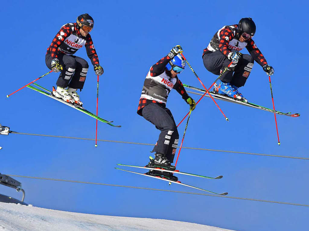 Skicross am Feldberg.