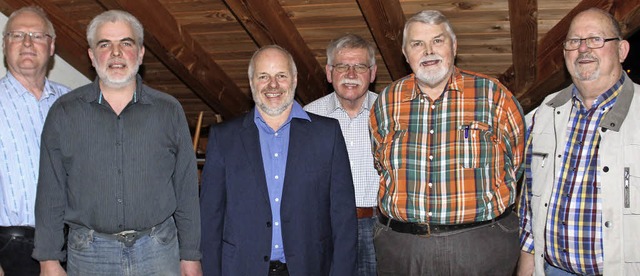 Der Rhenus-Vorstand in aktueller Beset...er Schmid, Otto Grlle und Kurt Kunkel  | Foto: R. Cremer