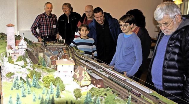 Bei der Modelleisenbahnschau waren bes...rrach mit vielen Besuchern umlagert.   | Foto: Reinhard Herbrig