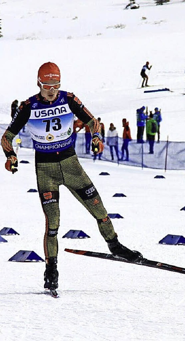 Unterwegs in den USA: Janosch Brugger ...nioren-WM im Skiathlon auf Rang acht.   | Foto: US