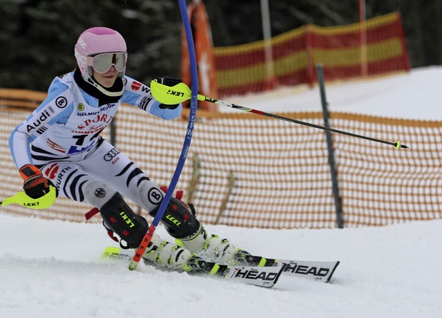 Renntalent: Chiara Horning vom SC Mugg...nn wurde Zweite und Dritte im Slalom.   | Foto: horning-Wiesler