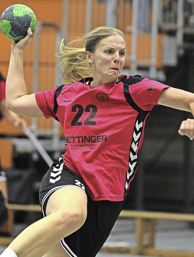 SFE-Spielerin  Stefanie Hanssen war mi... beste  Werferin im Freiburger Dress.   | Foto: Archivfoto: Keller