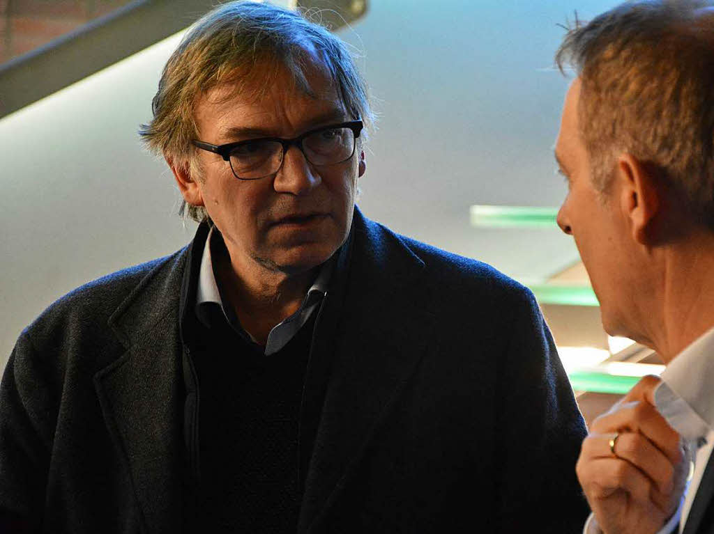 Stephan Balkenhol im Gespräch mit Oberbürgermeister Jörg Lutz Stephan Balkenhol im Gespräch mit Oberbürgermeister Jörg Lutz