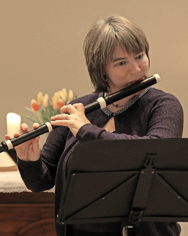 Die Emmendinger Kammermusikerin Sonja ...ert in der Ettenheimer Christuskirche   | Foto: Sandra Decoux-Kone