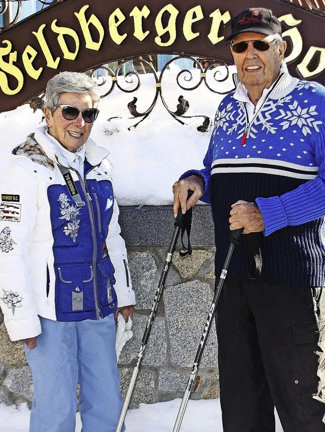 Priska und Rudi Adam verbringen seit 40 Jahren ihre  Urlaube auf dem Feldberg.   | Foto: Privat