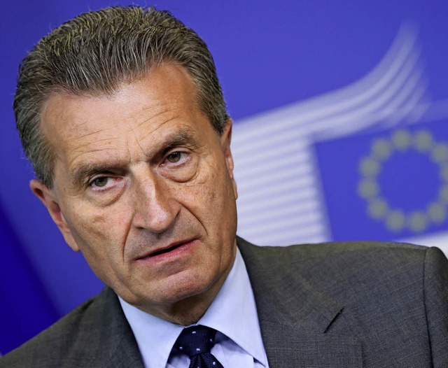 Findet prgnante Worte: EU-Kommissar Gnther Oettinger   | Foto: DPA