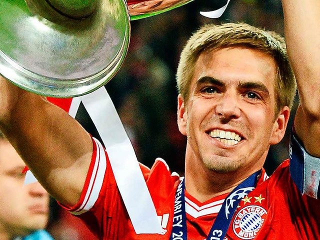 Philipp Lahm hrt auf.  | Foto: dpa