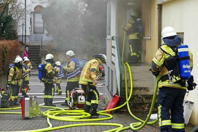 Brand in Bad Krozingen - Wohnung zerstrt