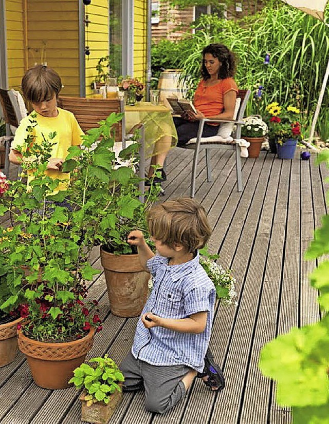 Wirkt warm, heizt sich nicht so stark auf: Holz auf der Terrasse  | Foto: neudorff/rbr-p