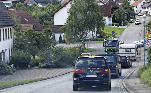 Den Stich runter und dann rechts ber ...wieder zeitweise in Anspruch genommen.  | Foto: Christa Maier