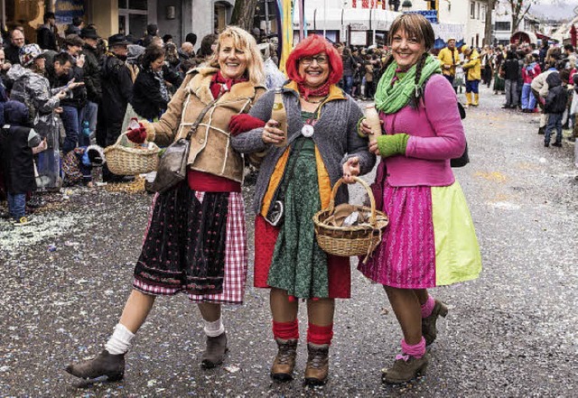 Nrrisches Treiben auf Neuenburgs Straen   | Foto: Alexander Anlicker