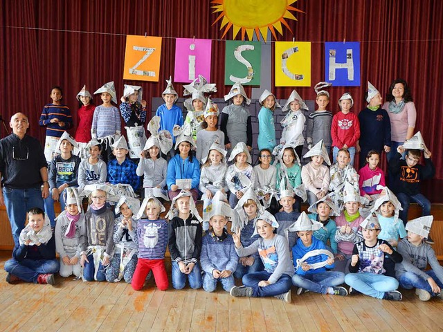 Klassen 4a und 4b der Anton-Leo-Schule in Bad Sckingen  | Foto: Axel Kremp