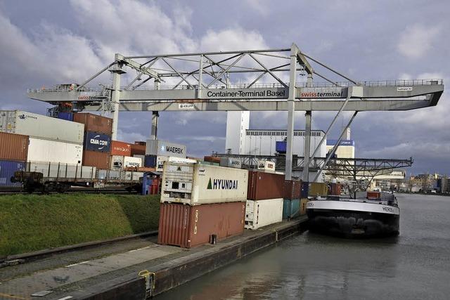 Schweizerische Rheinhäfen verzeichnen Rekordumschlag bei Containern