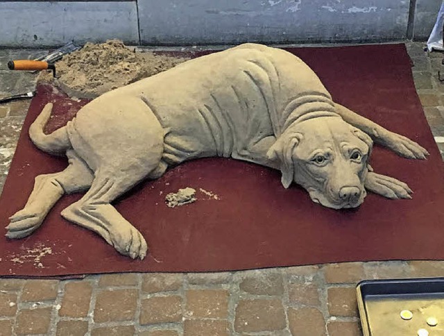 Hund aus Sand, Sonstnochwas  | Foto: Frank Zimmermann